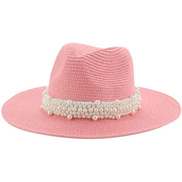 chapeau de paille femme rose